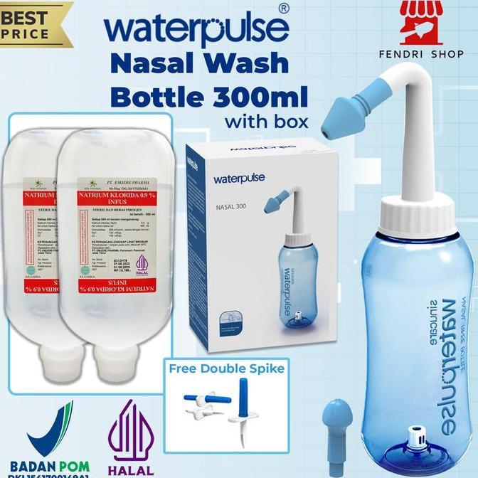 Paket Lengkap cuci Hidung 2 Nacl , gratis double spike ALU