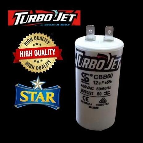 Kapasitor Pompa Air Semi Jet Wasser Pw 120 Sumur Dangkal 100 Asli