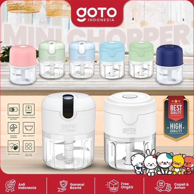 Goto Lucy Harper Mini Chopper Blender Penggiling Bumbu Dapur Portable
