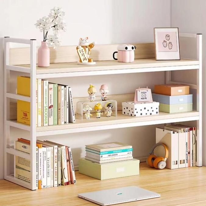 Furnibest Rak Meja Serbaguna Rak Meja Belajar Rak Buku Belajar