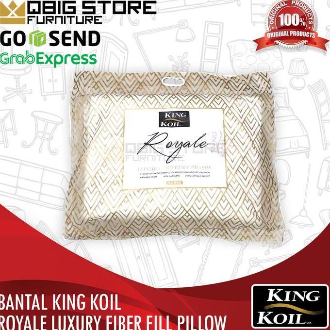 Bantal KING KOIL Royale Pillow Gold Polyester Fiberfill KingKoil Ori