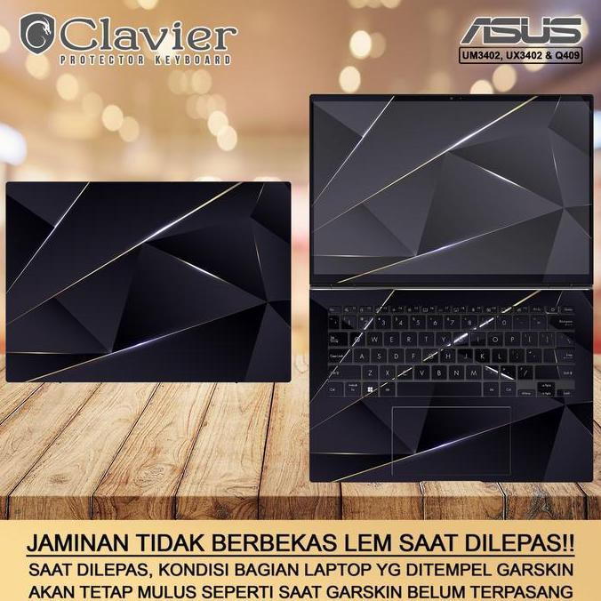 wasihan500 - garskin asus zenbook 14 ux3402 bening laptop cover