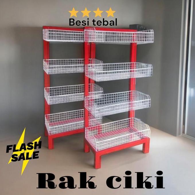 Rak Ciki Warung Serbaguna 4 Susun Keranjang ciki