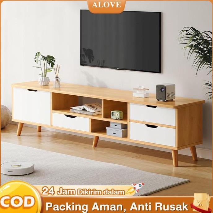 TERLARIS - Al-Meja TV Rak TV Meja TV Minimalis Rak TV Minimalis Bufet TV Minimalis Kayu Modern Murah