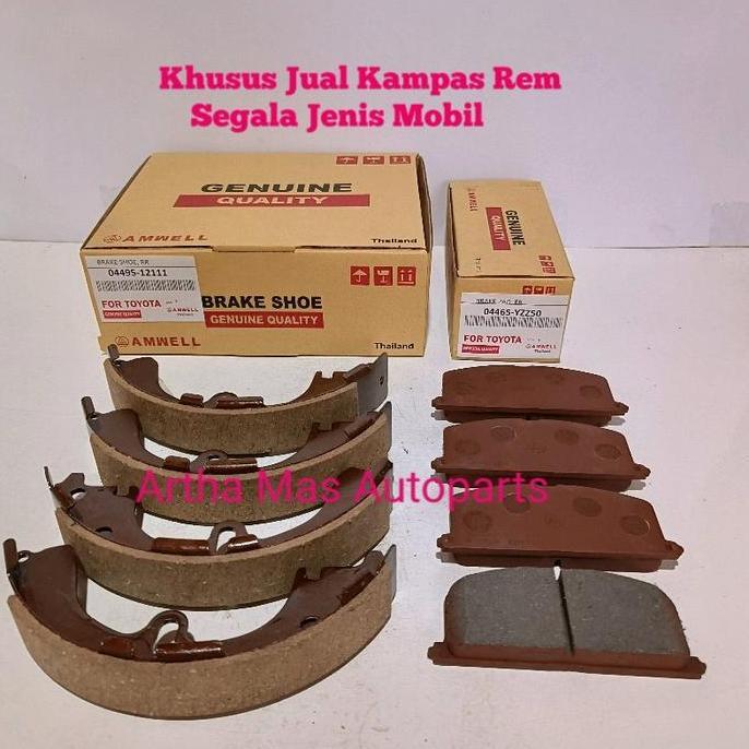 KAMPAS REM SET GREAT TWINCAM KOMPLIT RODA DEPAN BELAKANG GREAT TWINCAM