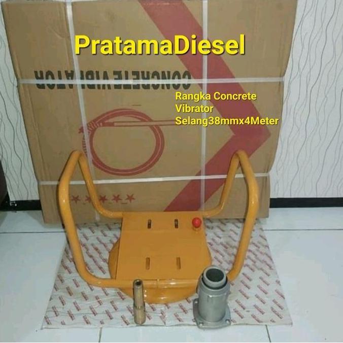 Rangka Dudukan Mesin VibratorPengecoran Beton Selang 38mm4Meter