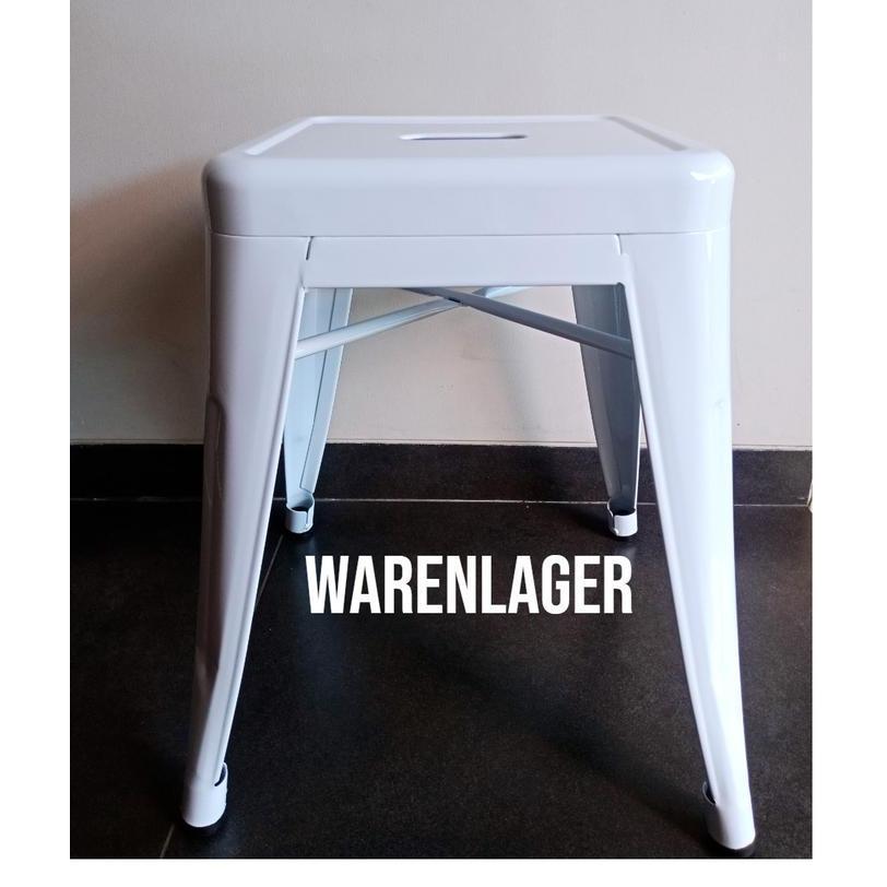 TERLARIS - Kursi Cafe Kursi Besi Cafe Kursi Kafe London Stool Kursi Bar (Putih)