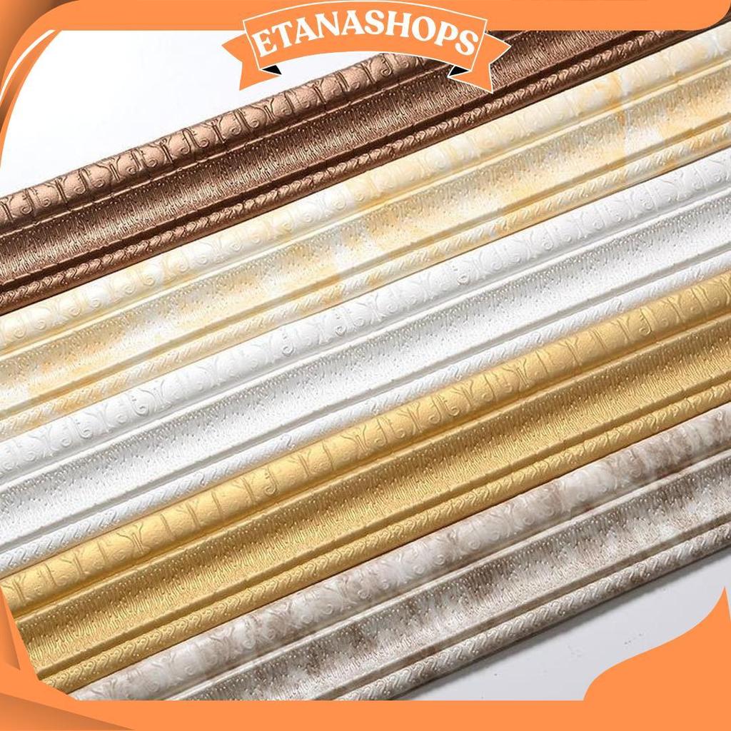 [Tebal] Wall Border List Foam 3D 8Mm Wallpaper Tebal List Dinding Border Plafon Stiker Dekorasi Dind