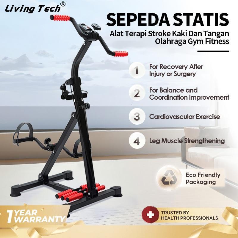 Sepeda Statis-Alat Terapi Stroke Kaki Dan Tangan Olahraga Gym Fitness / Sepeda Statis Fitness Exerci