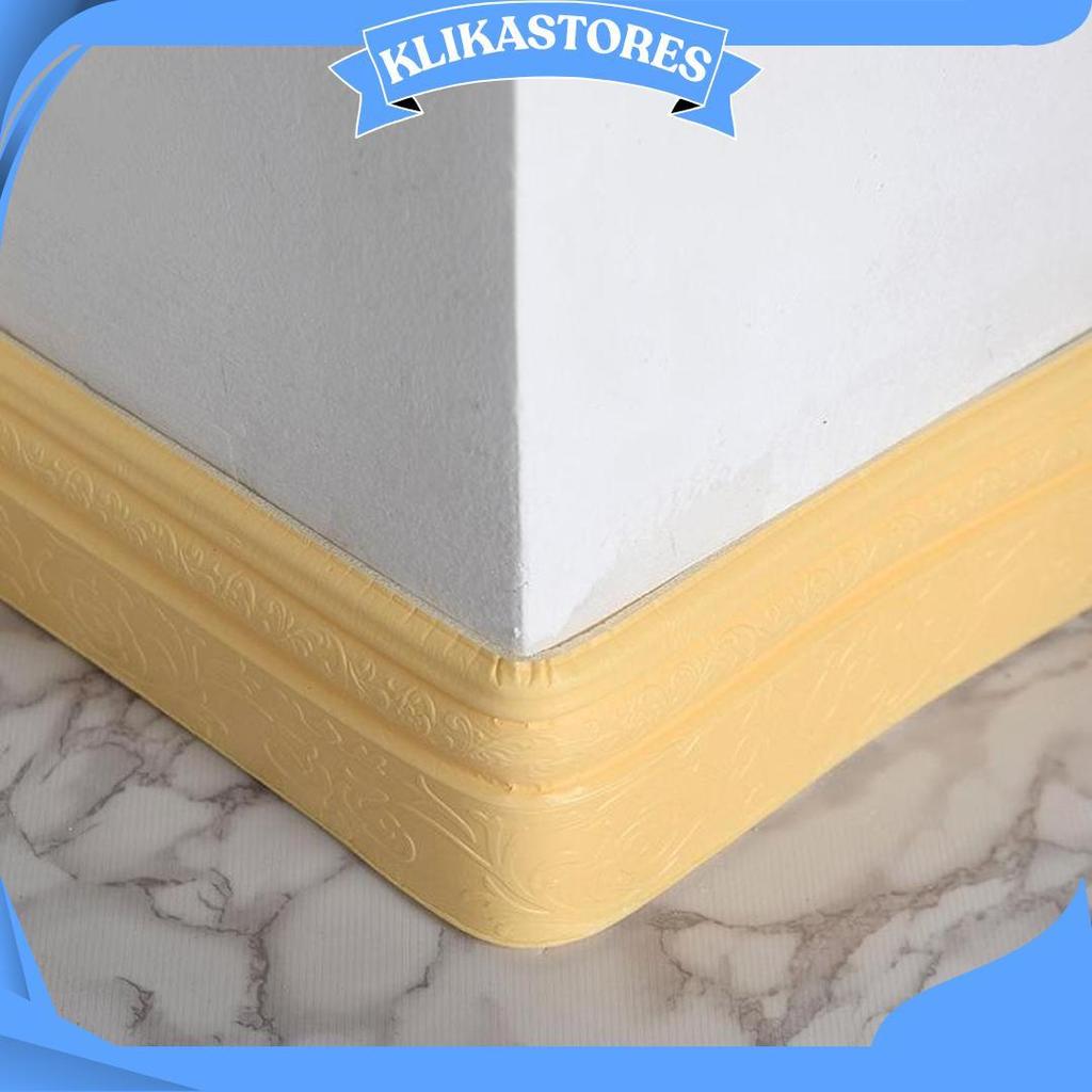 [Tebal] Wall Border List Foam 3D 8Mm Wallpaper Tebal List Dinding Border Plafon Stiker Dekorasi Dind