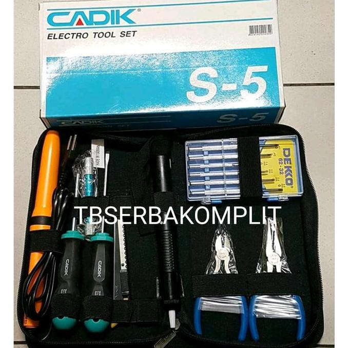 Cadik S5 Tool Kit set elektro Teknisi elektronik cocok S 5 Toolkit ORI