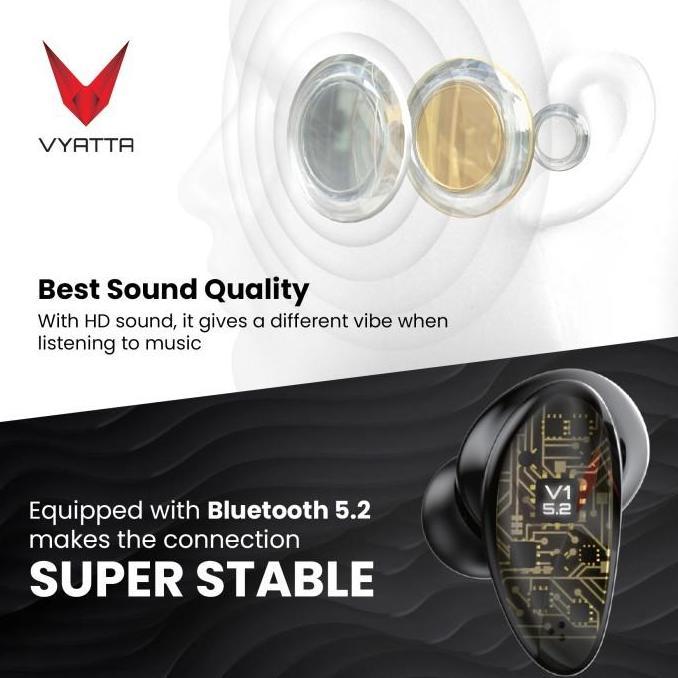 VYATTA AIRBOOM NANO G TWS BLUETOOTH HEADSET EARPHONE GAMING