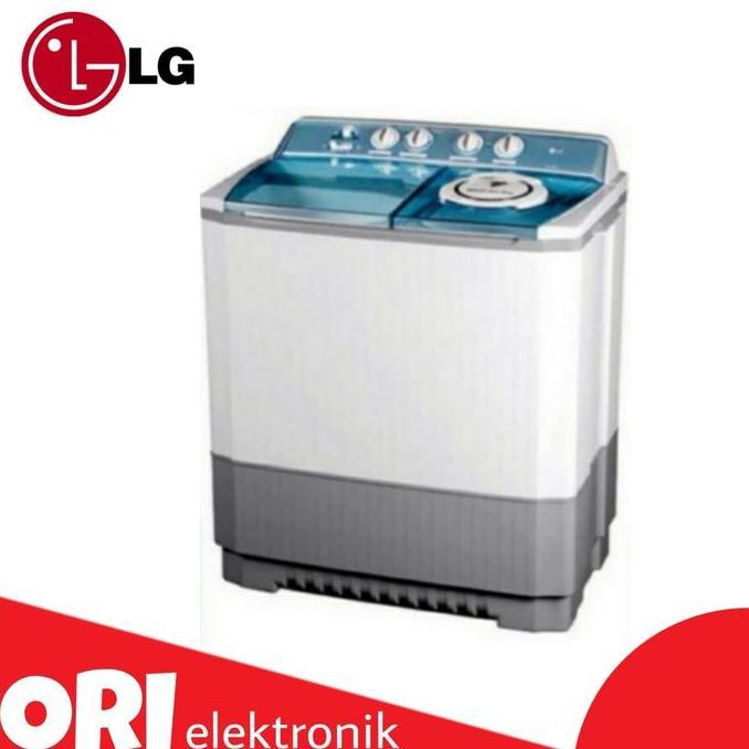 LG Mesin Cuci 2 Tabung 14kg P1400RT ROLLER JET PULSATOR