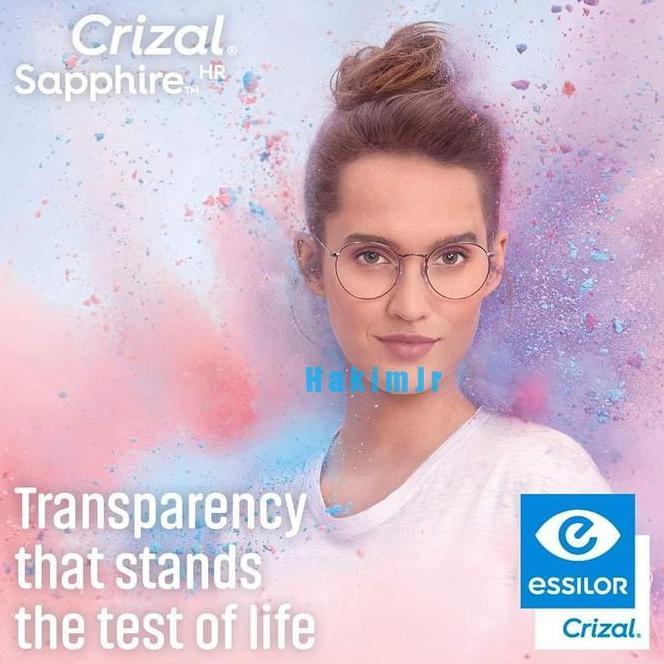 Lensa Essilor Fsv Airwear 1.59 Aspheris Blue Capture Crizal Sapphire