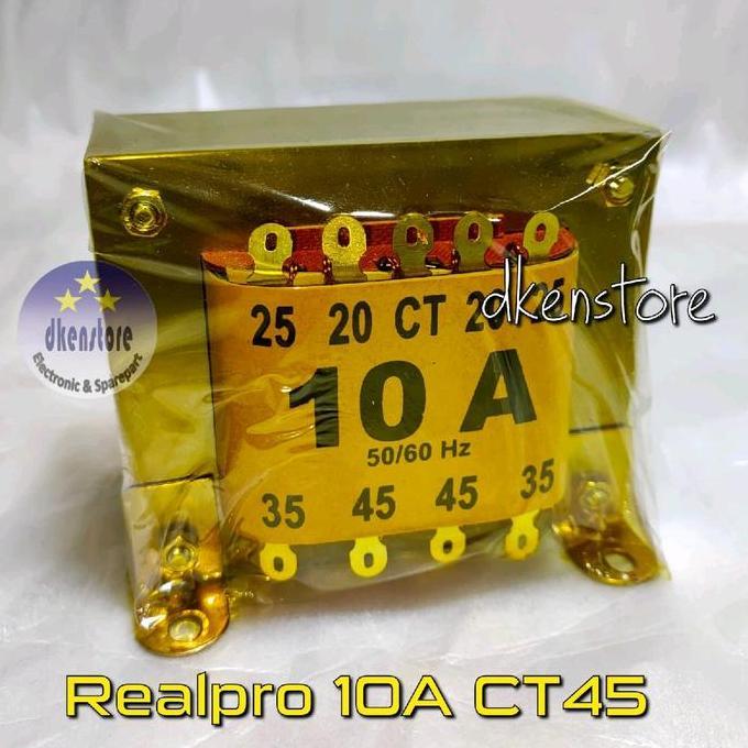 Trafo Realpro 10A Ct45 Travo Real Pro 10Act45 10 Ampere Ct 45 Volt Tembaga Kualitas Terbaik Harga Te
