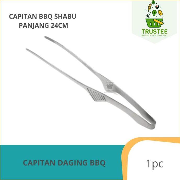 Penjepit Jepitan Capitan Daging Panggang Grill Steak BBQ Shabu Suki