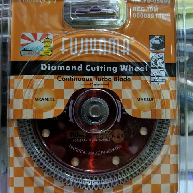Mata Gurinda Potong Granit / Keramik Fujiyama Turbo Cutting Marmer