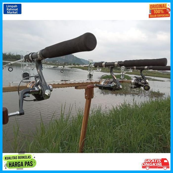 New Pion/Kanco Akrilik Dudukan Joran Reel Timbang  Anti Badai Khusus Joran Ril Harga Satuan