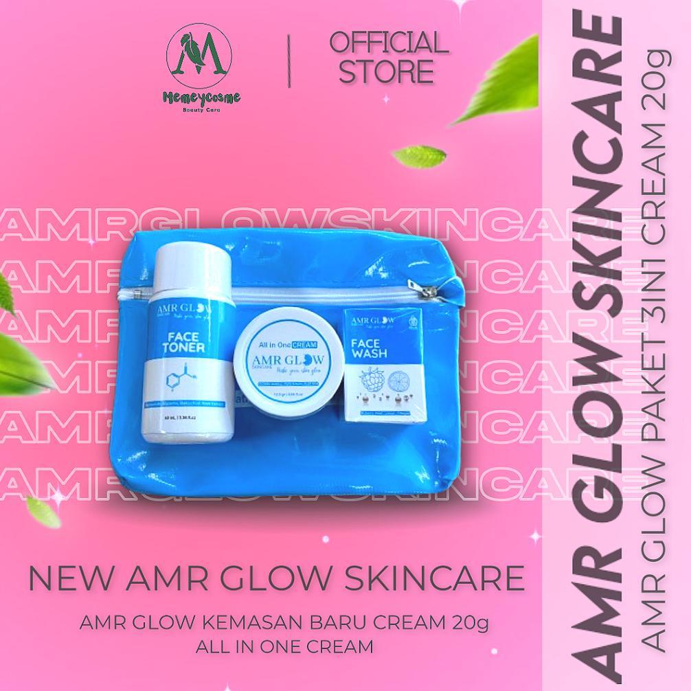 RM AMR GLOW KEMASAN BARU PAKET  cream 20gr BARU BPOM