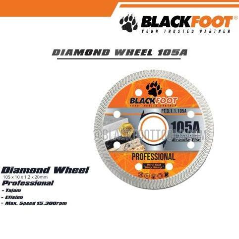 BLACKFOOT 105 TURBO Diamond Wheel 4" Mata Pisau Potong Keramik Granit