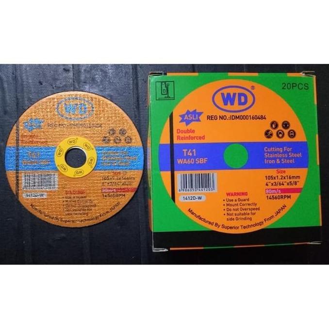 Batu Gerinda Potong WD 4''( jual per dus isi 20pcs )