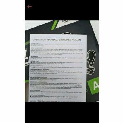 ALARM REMOT MOTOR UNIVERSAL ALARM ANTI MALING