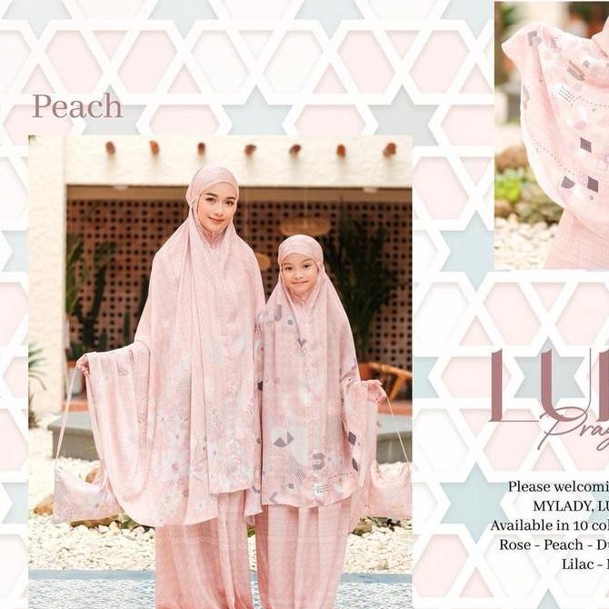 Mukena Prayer Robe Seri Lubna Dewasa Dan Anak By My Lady