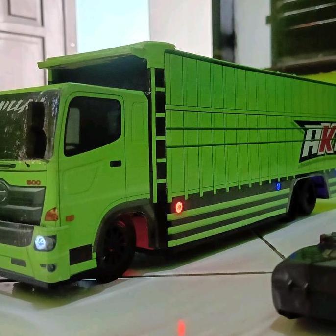 Cars miniatur truk tronton RC Hino 500 bisa request desain nama&foto Mainan Mobil Remot Remote Contr
