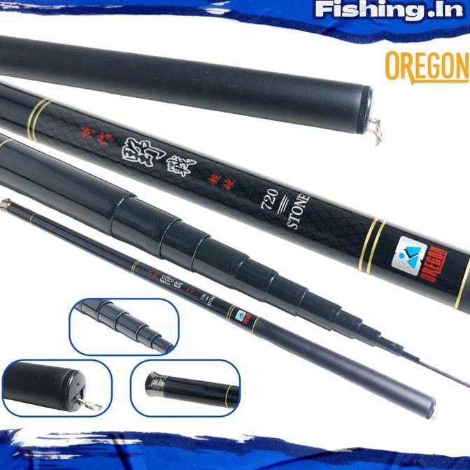 Joran Tegek Oregon Stone Carbon Mentah pancing tegek ruas panjang