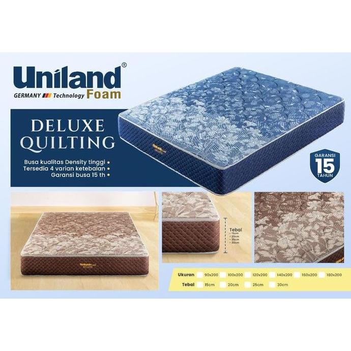 Kasur Uniland Deluxe 90x200 cm Tebal 15 cm Garansi 15 Tahun QUILTING LIST Uniland Foam Busa Super