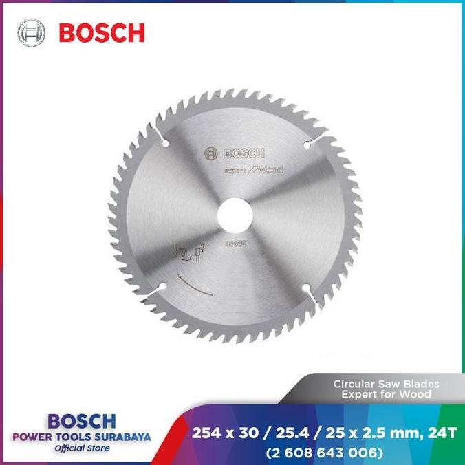 Mata Gerinda Potong Kayu Bosch 254mm 24T Expert for Wood