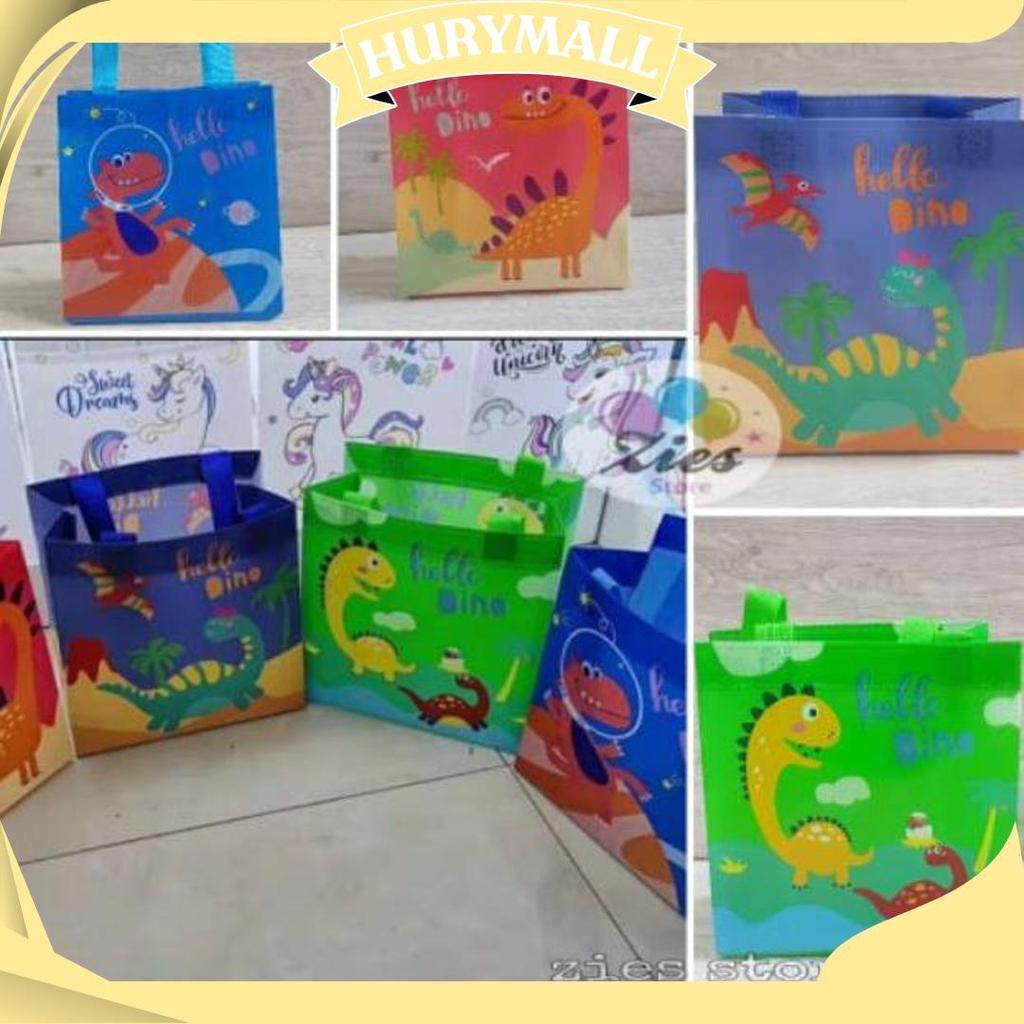 Tas Souvenir Ulang Tahun / Goodie Bag / Tas Ulang Tahun Dinosaurus-S Zs Promo