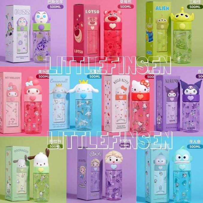 Botol minum sanrio original/botol teguk 500 ml sanrio original tritan