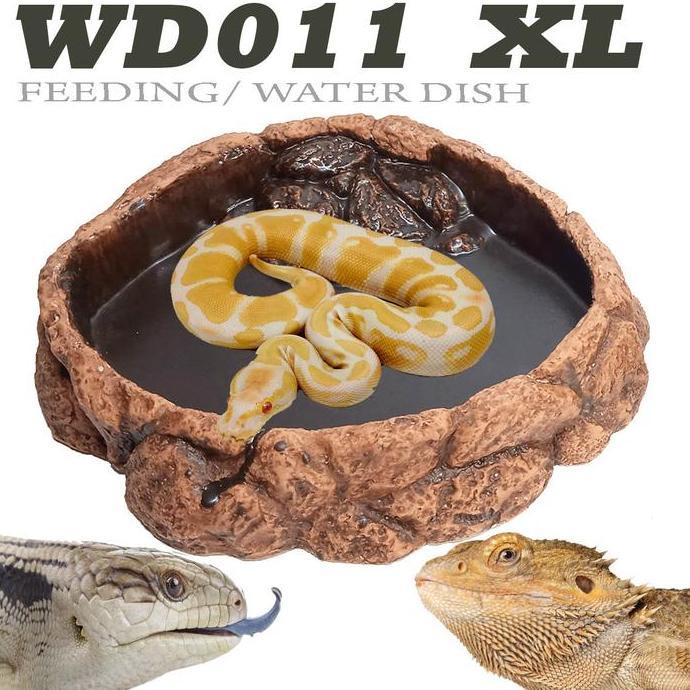 WD011 WATER DISH TEMPAT AIR MINUM BERENDAM BESAR REPTILE ULAR KADAL