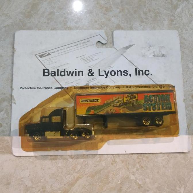 matchbox Ford Aeromax Truck Non Convoy Antik 1996 trailer open door ok