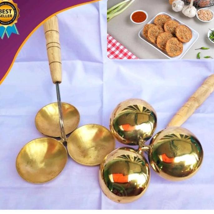 Cetakan Bakwan 3 Lubang Bahan Kuningan