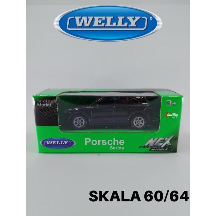 Diecast Welly Nex Skala 60 Porsche 918 Turbo Hitam