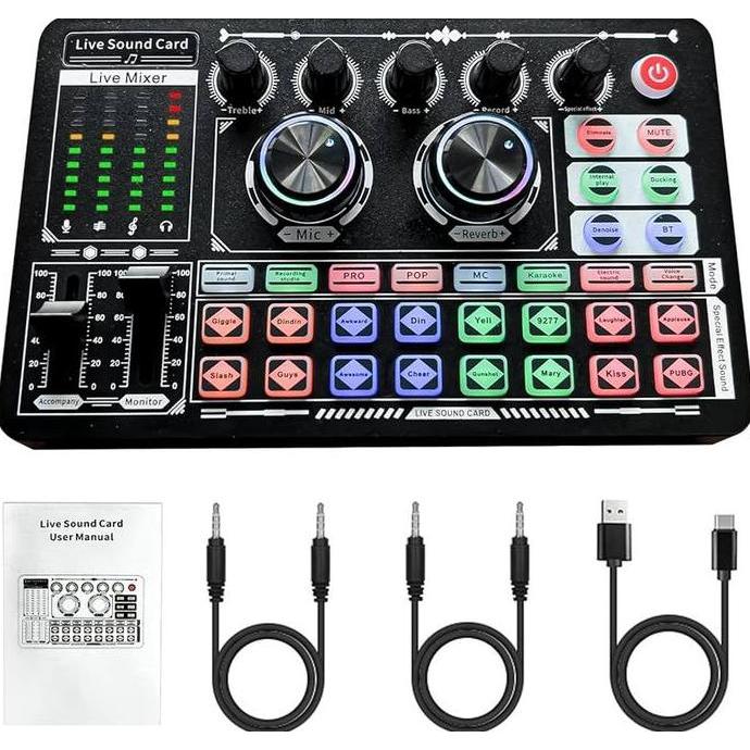 [PROMO BUNDLING] SOUNDCARD F999 + MIC KIMISO TYPE MKF02