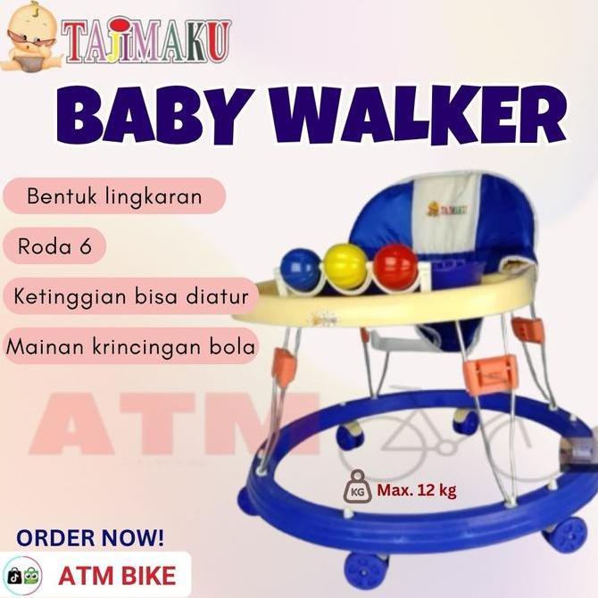 KERETA BELAJAR JALAN BAYI/ BABY WALKER TAJIMAKU BW 307