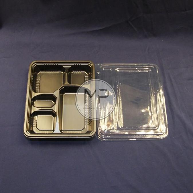 GROSIR Mika Bento Sekat 5 BESAR / Mika Kotak Makanan Lunch Box Plastik JUMBO perdus