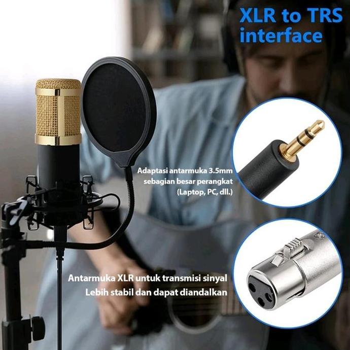 PAKET LENGKAP SOUNDCARD V8S CONDENSER MIC MICROPHONE BM 800 PAKET KOMPLIT SOUND CARD V8S