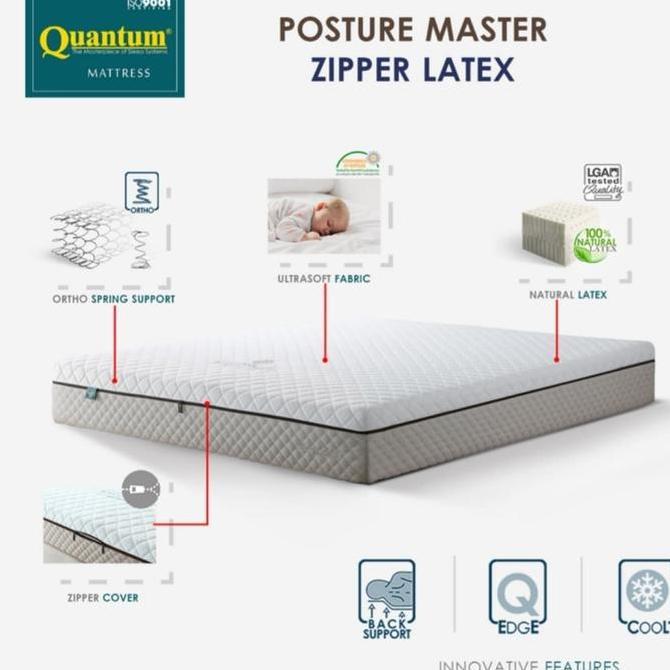 Promo Quantum Kasur Saja Orthopedic Posture Master Zipper Latex Uk. 160x200 Diskon