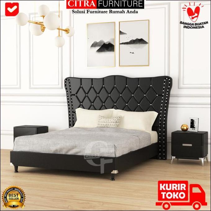 Promo Dipan divan sandaran untuk springbed atau kasur (160x200)-ROYAL SALUTE Diskon