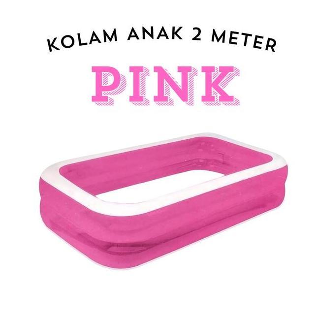 Kolam Renang Anak 2 Meter Warna Pink Dan U Ter Dari Kidszone Mainan