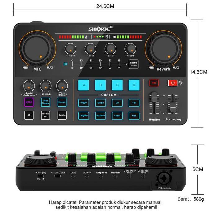 Siborie&uda_store02 rekomendasi bersama Soundcard H500+103+E10+OTG-2 IN 1