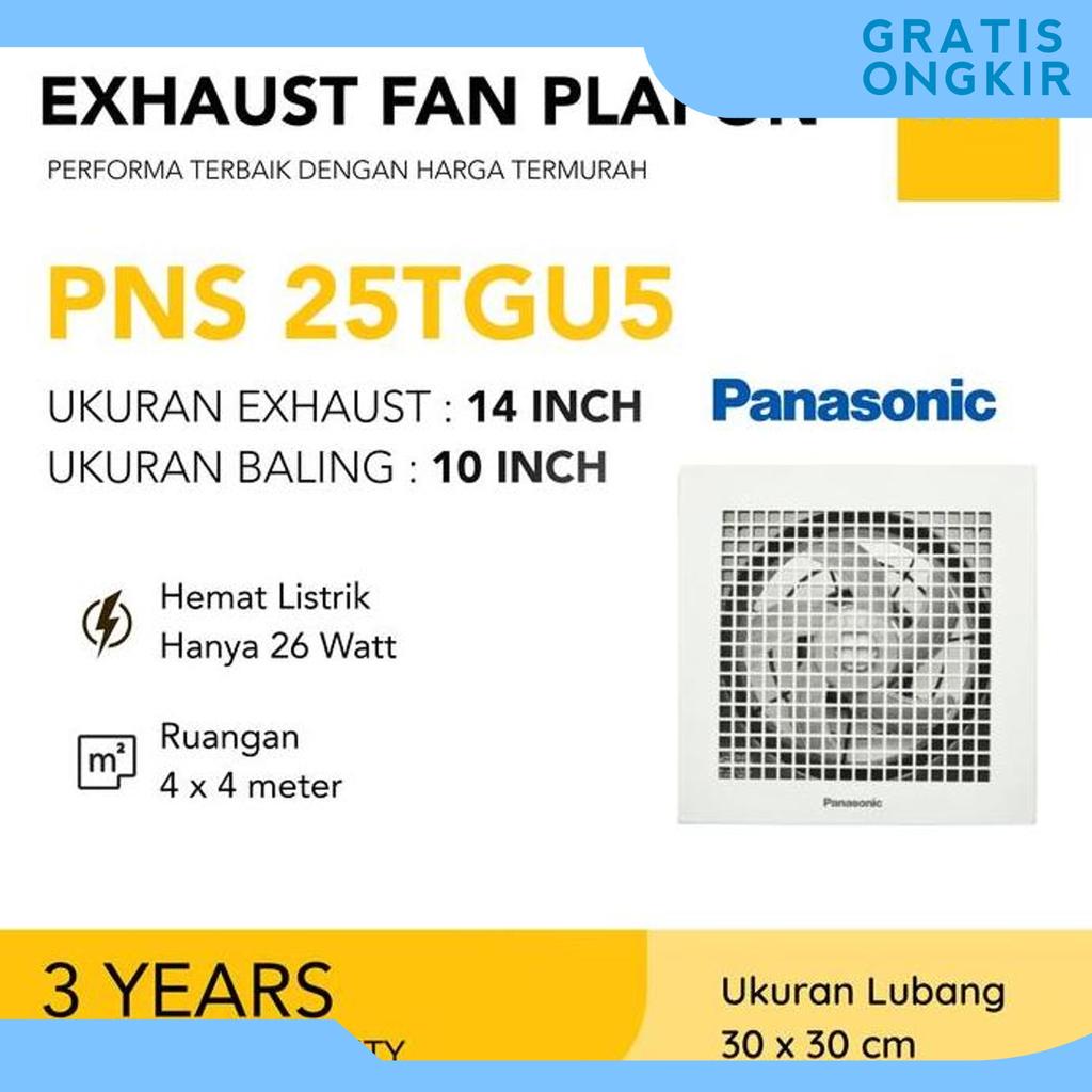 Panasonic 25 Tgu 25Tgu Ceiling Exhaust Fan 10 Inch Plafon Kipas / Hexos Fan Plafon Panasonic