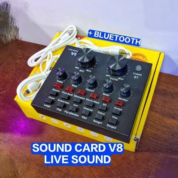 Soundcard V8 Sound Card V8 Soundcard Live sound V8 + Bluetooth