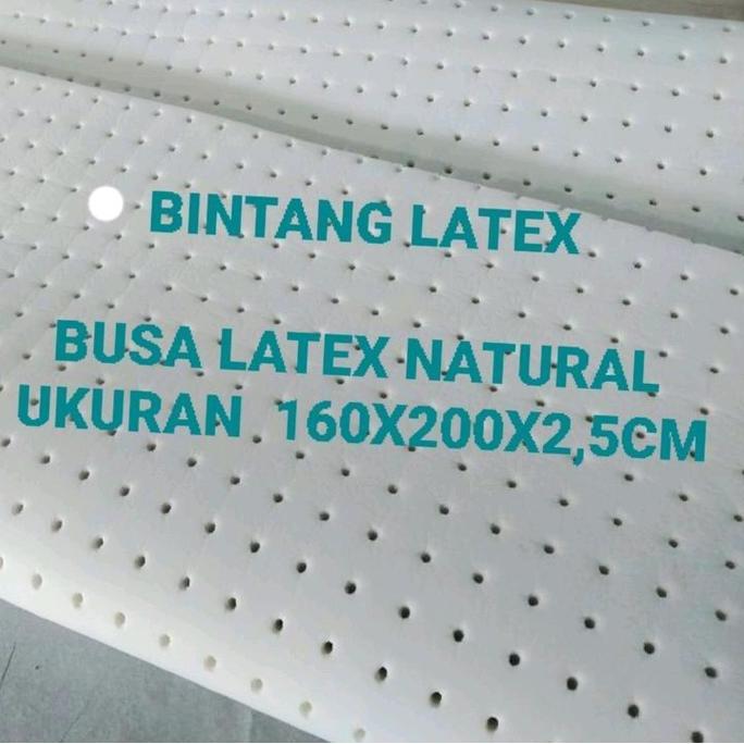 Promo Busa Latex Natural 160x200x2,5cm Medium Density, Premium Quality,  Anti Bakteri - Kasur, Asli,