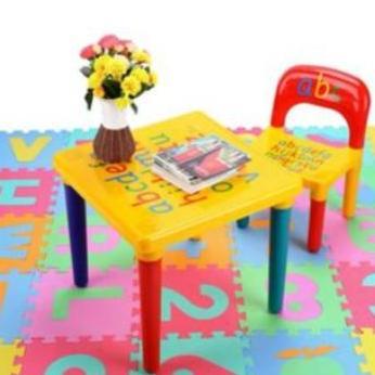 Promo Meja belajar set anak meja plastik set kursi anak kursi anak plastik Diskon
