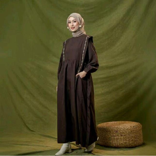 Gamis Syar'i ZM Zaskia Mecca - Bany Blue Dress  Indonesia Terlaris